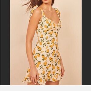 Lemon Print Summer Dress